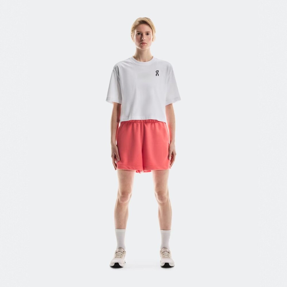 NWT Womens ON Size Medium Color Coral Two Pocket Club Shorts With Draw String